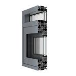 Anodized Grey Aluminum Window Profiles Sliding Casement Window Aluminium Frame for sale