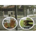 Green PVC Coated 358 Security Fencing Anti Climb Rectangle Hole For Villa Building for sale