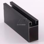 OEM Black 0.8mm Thickness RoHS Standard  Aluminum Window Frame Profile for sale