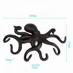 Wall Mounted Creative Octopus Cast Iron Hat Hooks