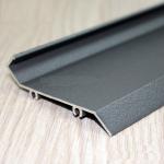 Grey Sand Blasting Color Aluminium Extrusion Profiles For Louver Door / Electric Rolling Shutter for sale