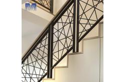 China Modern Aluminium Staircase Railing Luxury Balcony Aluminum Step Railing supplier