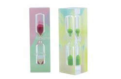 China Classroom Sand Timer 1 Minute 5 Minute Logo Silk Screened supplier