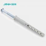 JH-12015 8x60mm Plastic Expansion Anchor Bolt With Screw Gray Expanding Plastic Screw Anchors for sale