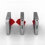 Acrylic Flap Pedestrian Turnstiles Gate Solution 1400*300*980mm for sale