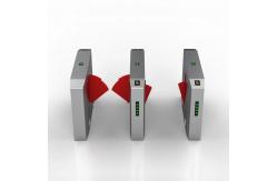 China Acrylic Flap Pedestrian Turnstiles Gate Solution 1400*300*980mm supplier