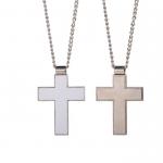 Jewelry Necklace Pendant Custom Sublimation Metal Cross Necklace for sale