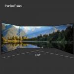 Nano Coated HD Projection Screens 170 Degree Wall Mounted Projection Screens White