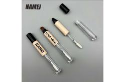 China Lip Gloss Packaging Empty Lipstick Container Plastic Lipgloss Tubes with Lip brush supplier