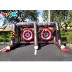 Inflatable Games For Children Carnival Double Inflatable Axe Throwing Game / Inflatable Flying Throw Sticky Tossing Game for sale