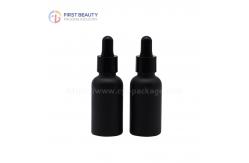 China 30ml Frosted Glass Dropper Bottles Smooth Round For Aromatherapy supplier
