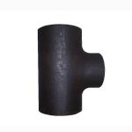 Seamless Pipe Fittings Straight Buttweld Carbon Steel Tee Black Painting With Shot Blasting Surface for sale