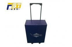 China Easy Assembled Cardboard Trolley Box Light High Weight Capacity For Exhibition supplier