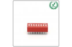 China Black 24VDC 8 Position Slide DIP Switch 25mA SPST Circuit supplier
