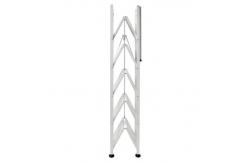 China 6-Tier Metal Stamped Perforate Bookcase Steel Slim Pantry Shelf Rack supplier