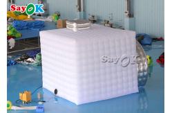 China Inflatable Party Tent Customized Portable Inflatable Photo Booth With Led Light supplier