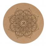 Yuelin Natural Round Cork Yoga Mat Eco Friendly Slipproof 3mm Thick for sale