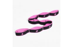 China Customized Pull Strap Belt Polyester Latex Elastic Latin Dance Stretching Band Loop supplier