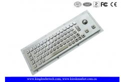 China Rugged Waterproof Industrial Computer Keyboard In Metal With Integrated Trackball supplier