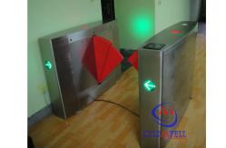 China 90CM width Sliding Card Double Wing access control barriers with automatic sensor supplier