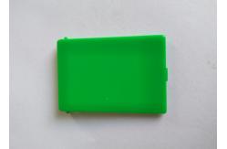 China Green Cover Injection Molded Plastic Parts PP Material With Logo Printing Polishing Surface supplier
