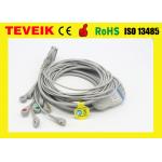 Medical Factory Price of 10 Leadwire Schiller DB 15pin ECG Cable For EKG Machine, Snap AHA without resistor for sale