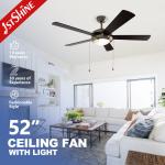 Classic 52 Ceiling Fan with LED Light & Pull Chain Control for sale