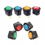 12V 220V LED  rocker switch 20A 12V push button switch Car button lights ON/OFF Round light Switch for sale