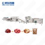 Commercial Fruit Washing And Draying Processing Line Multi-Function Cilantro Bubble Cleaning Tomato Washing Machine for sale