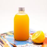 Transparent Frosted 350ml 500ml Beverage Juice Glass Bottles With Screw Lid for sale