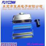 Centronic 50 Pin Male 180°Cable Outlet Traditional TypeSolder Pin Connector with Matel Hood for sale