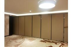 China Restaurant Folding Sound Proof Partitions with Sliding Track Wheels / Aluminium Frame supplier