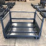 Customized Steel Collapsible Pallet Cage With Padlock Locking System for sale