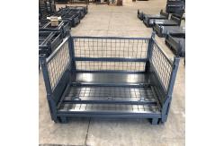 China Customized Steel Collapsible Pallet Cage With Padlock Locking System supplier