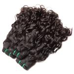 No Grey Hair 100% Pure Brazilian Human Hair Bundles Double Machine Weft for sale