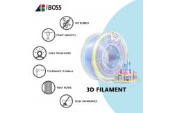 China 1.75mm Toughness Enhanced Silk Macaroon Rainbow  PLA+ High Quality 3D Printer Filament supplier