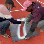 Rubber Synthetic Prefabricated Running Track Tartan Athletic Jogging Flooring for sale