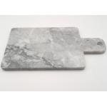 Paddle Shape Stone Placemats , Marble Cooking Board Grey Color Polished for sale