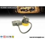 376G Yellow Water Proof Underground Led Miners Cap Lamp With 8000lux Strong Brightness