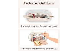 China Transparent Cosmetic Case Travel Makeup Zipper Pouch Toiletry Bag with Handle supplier