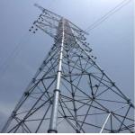 Transmission Line Galvanized Steel Q355 / Q255 Guy Wire Tower for sale