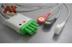 China Mindray > Datascope Compatible 3 Lead snap ECG Telemetry Leadwire - 115-004867-00 supplier