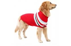 China Stripe Big Dog Sweater Winter Warm Chihuahua Golden Retriever Coat Puppy Suit supplier