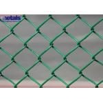 Galvanized Chain Link Mesh Fence With PVC Coated For Residential And Commercial for sale