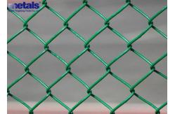 China Galvanized Chain Link Mesh Fence With PVC Coated For Residential And Commercial supplier