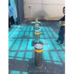 Stainless Steel Bollards Hydraulic Road Blocker Variable Frequency Controller With LED Light