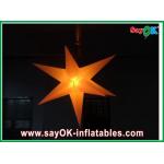 Wedding Party Inflatable Lighting Star 2m Diameter Nylon Cloth for sale