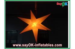 China Wedding Party Inflatable Lighting Star 2m Diameter Nylon Cloth supplier