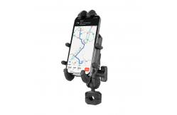 China Removable Motorcycle Phone Holder Universal 360 Degree Adjustable Silicone Mobile Mount supplier