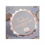 Rose Gold Round Self Adhesive Labels Round Logo Waterproof for sale